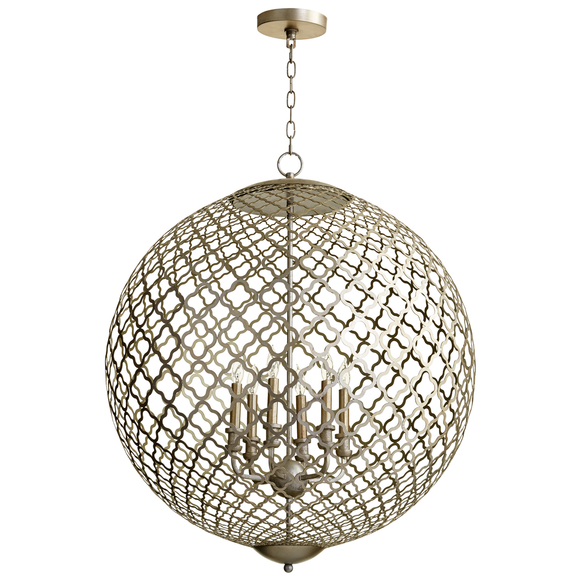 Aegean Sphere Chandelier Silver Collection