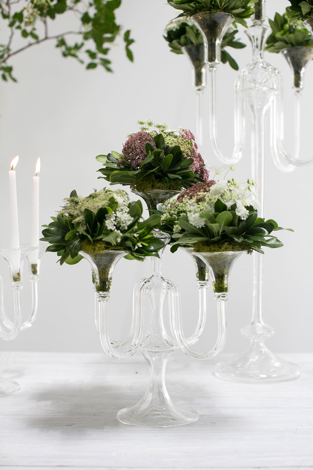Alexandra Glass Candelabra - Discontinued - Image 2