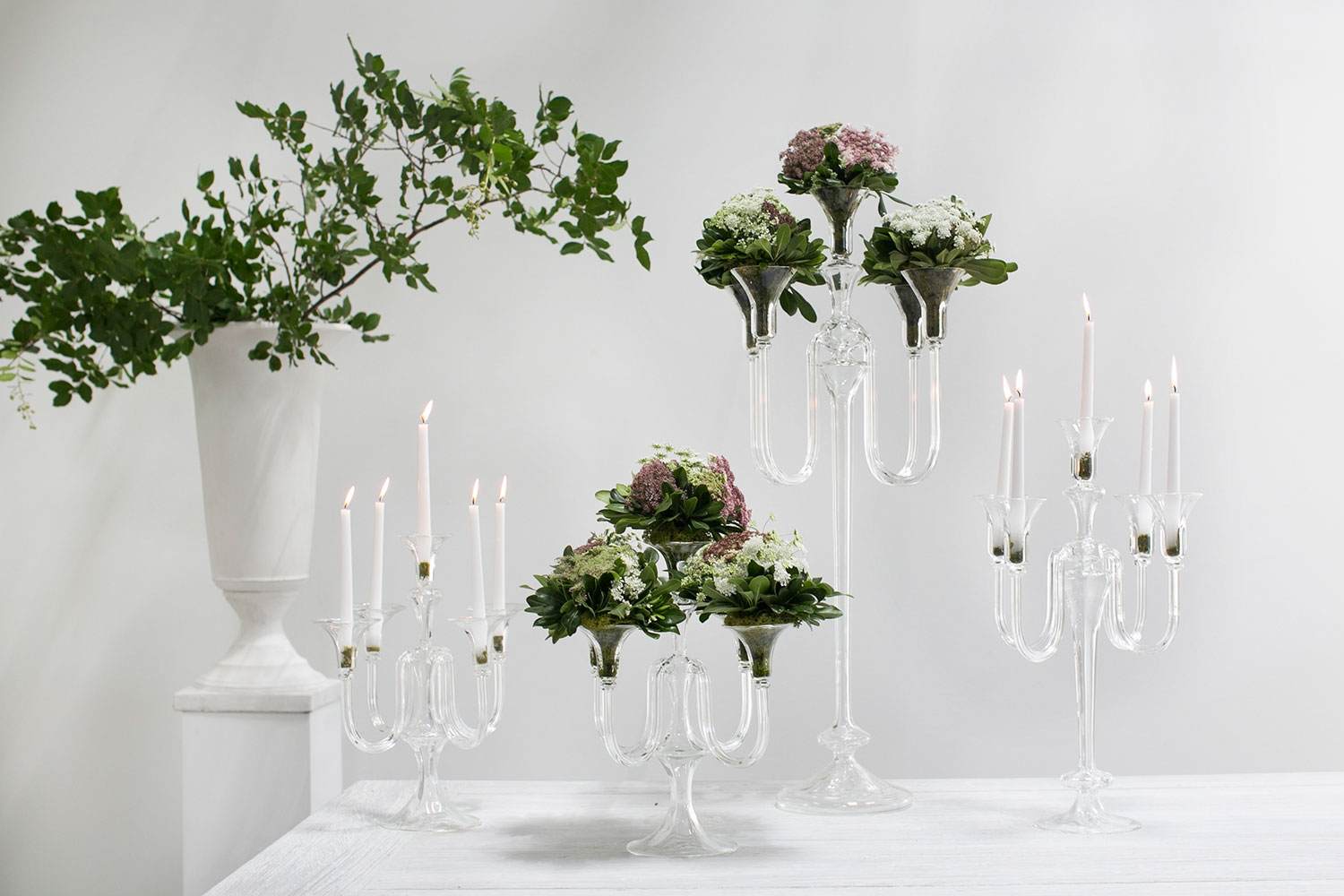 Alexandra Glass Candelabra - Discontinued - Image 3