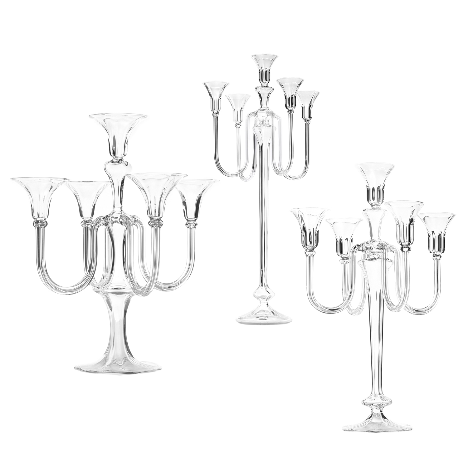 Alexandra Glass Candelabra - Discontinued