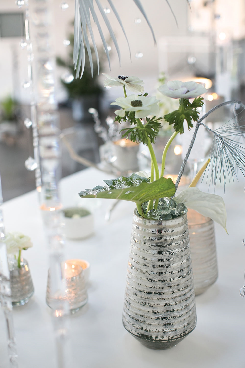 Allure Silver Mercury Glass Vase Collection - Image 5