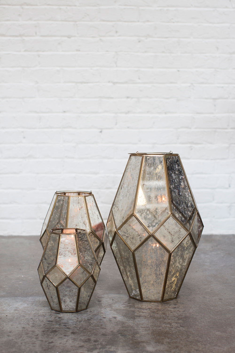 Audrey Mercury Glass Candle Lantern Collection - Image 5