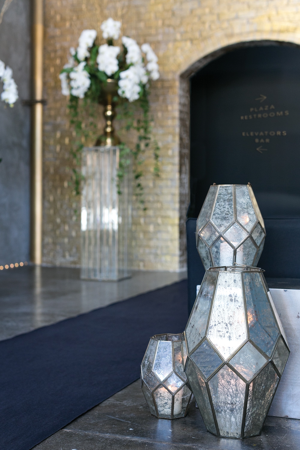 Audrey Mercury Glass Candle Lantern Collection - Image 7