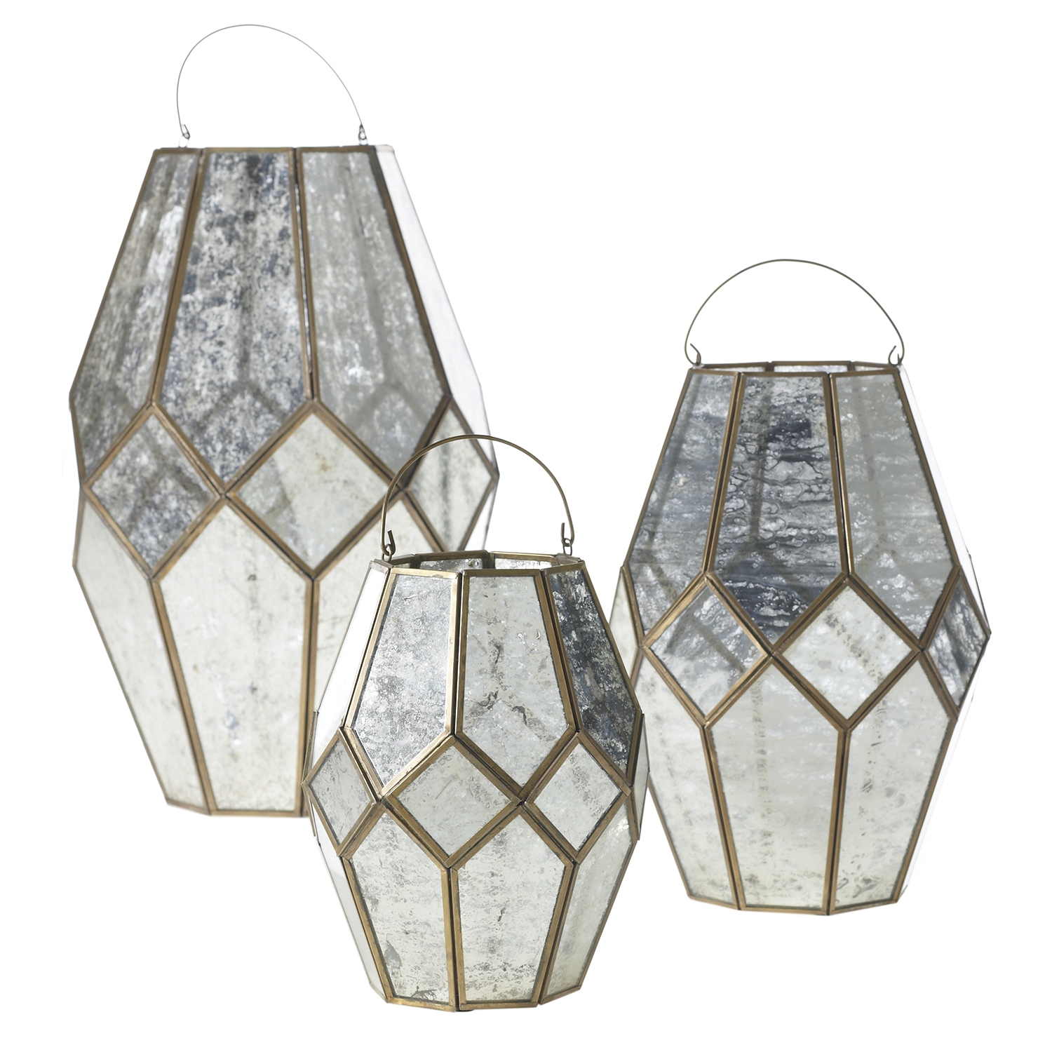 Audrey Mercury Glass Candle Lantern Collection