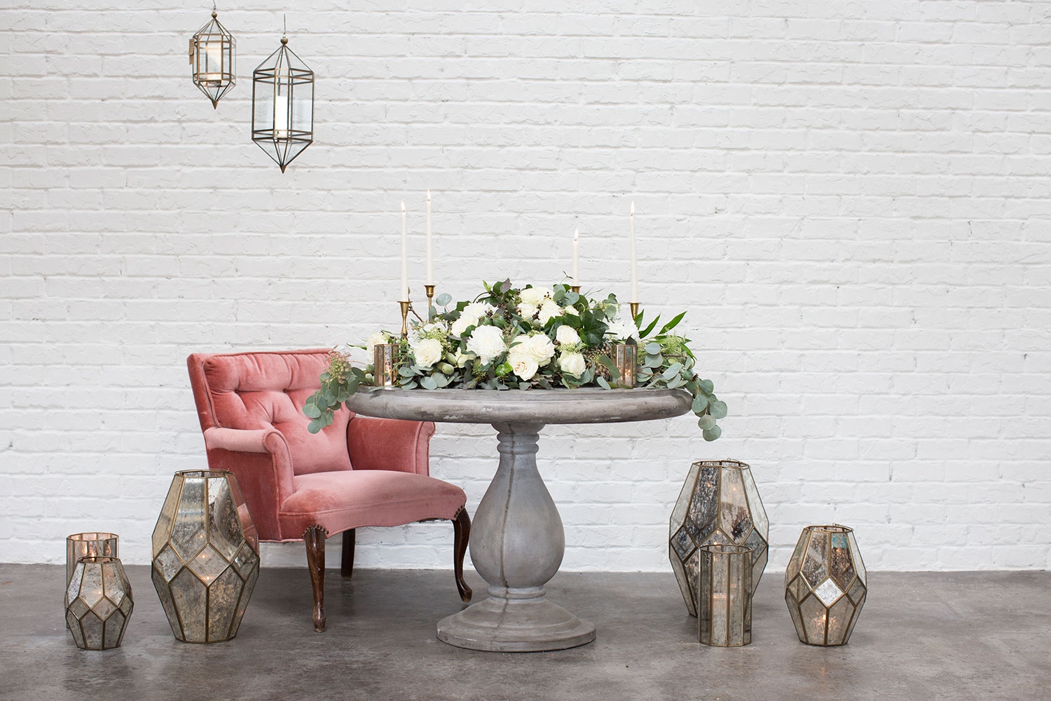 Audrey Mercury Glass Candle Lantern Collection - Image 3