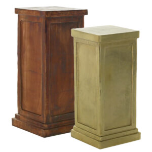 Austere Oversized Metal Pedestal