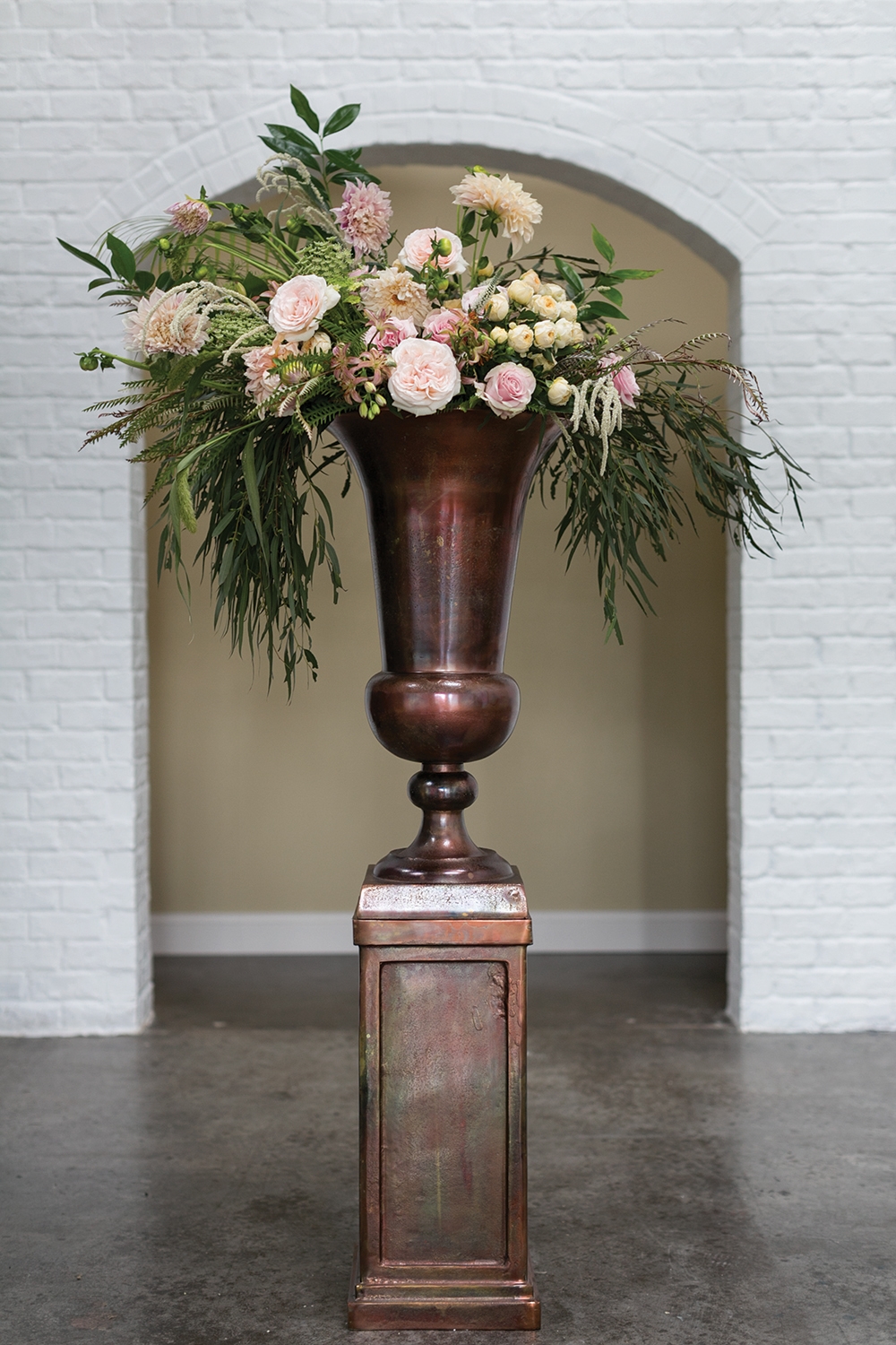 Austere Oversized Metal Urn - Image 6