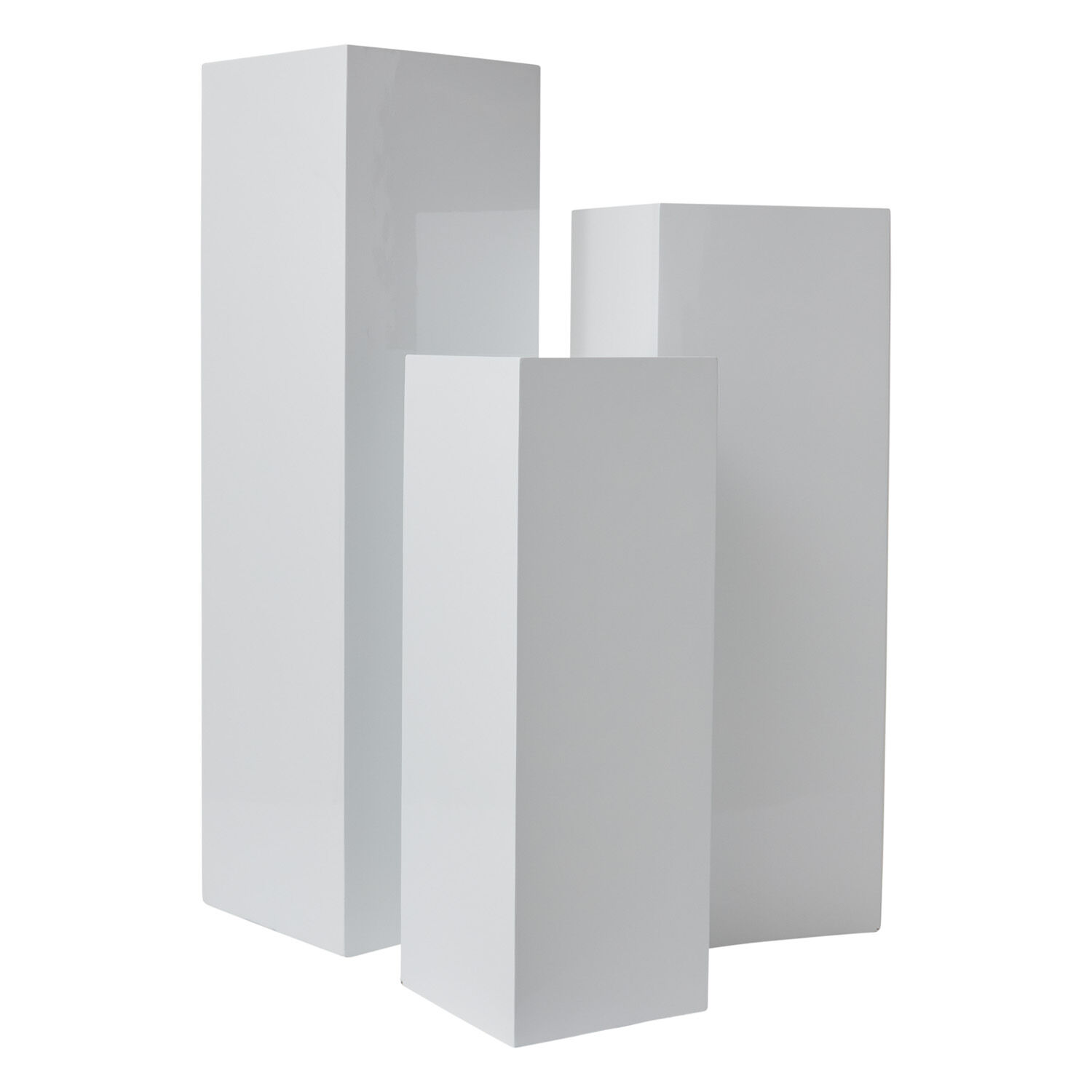 Blanc White Square Concrete Columns