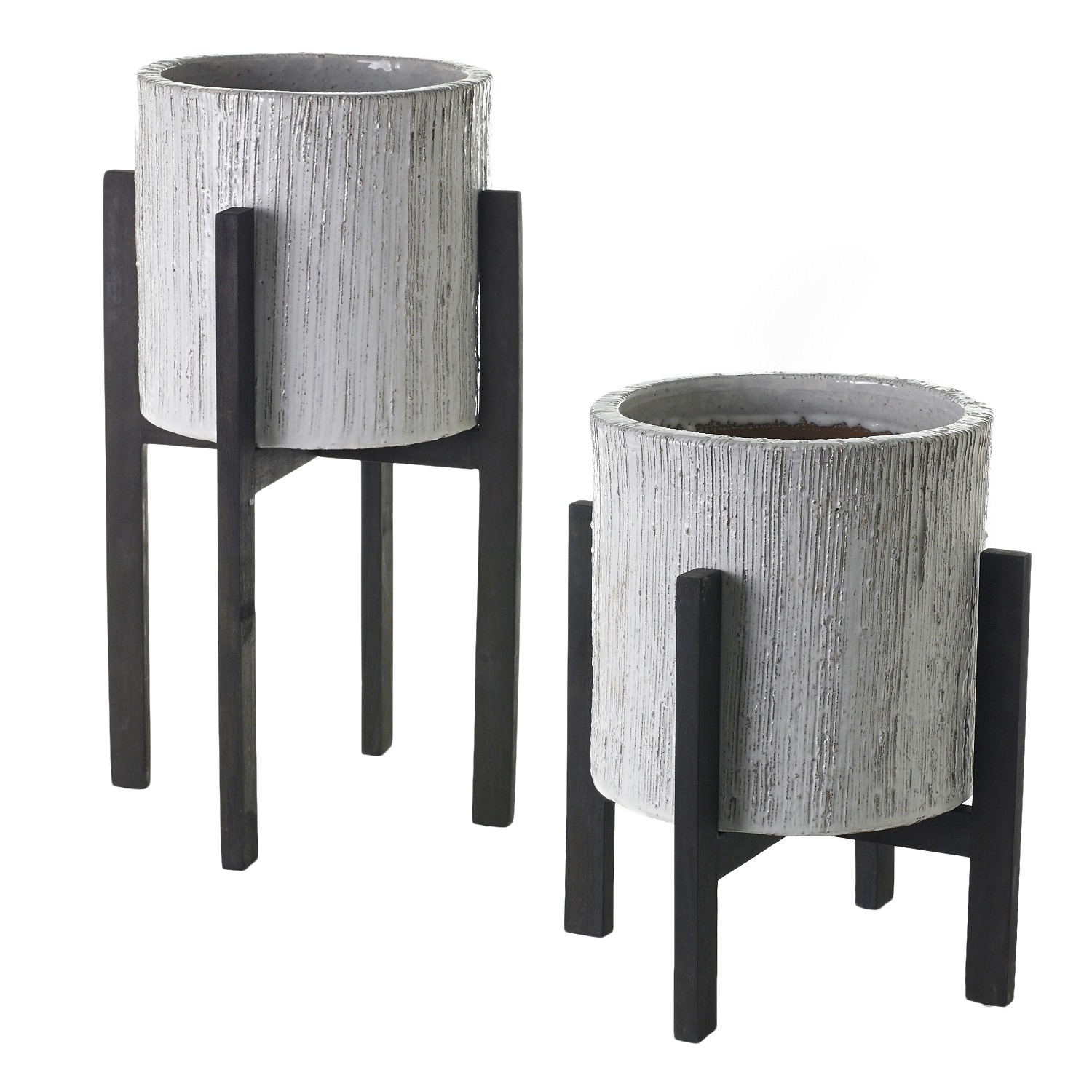 Camden Planter and Stand Collection, Set of Two