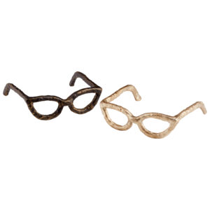 Cat Eye Glasses Iron Sculpture