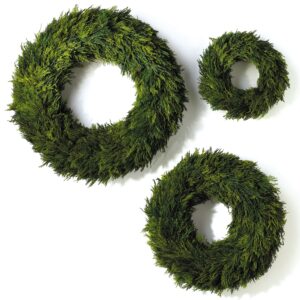 Preserved Cypress Wreath Set