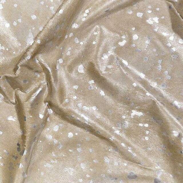 Beige with Silver Cowhide - Image 4