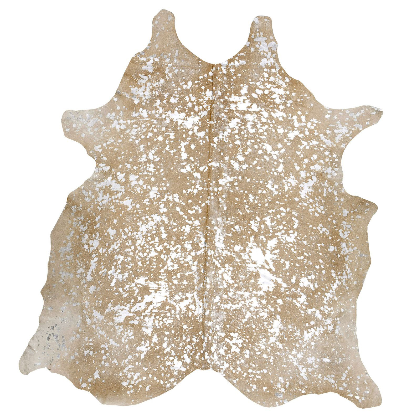 Beige with Silver Cowhide - Image 5