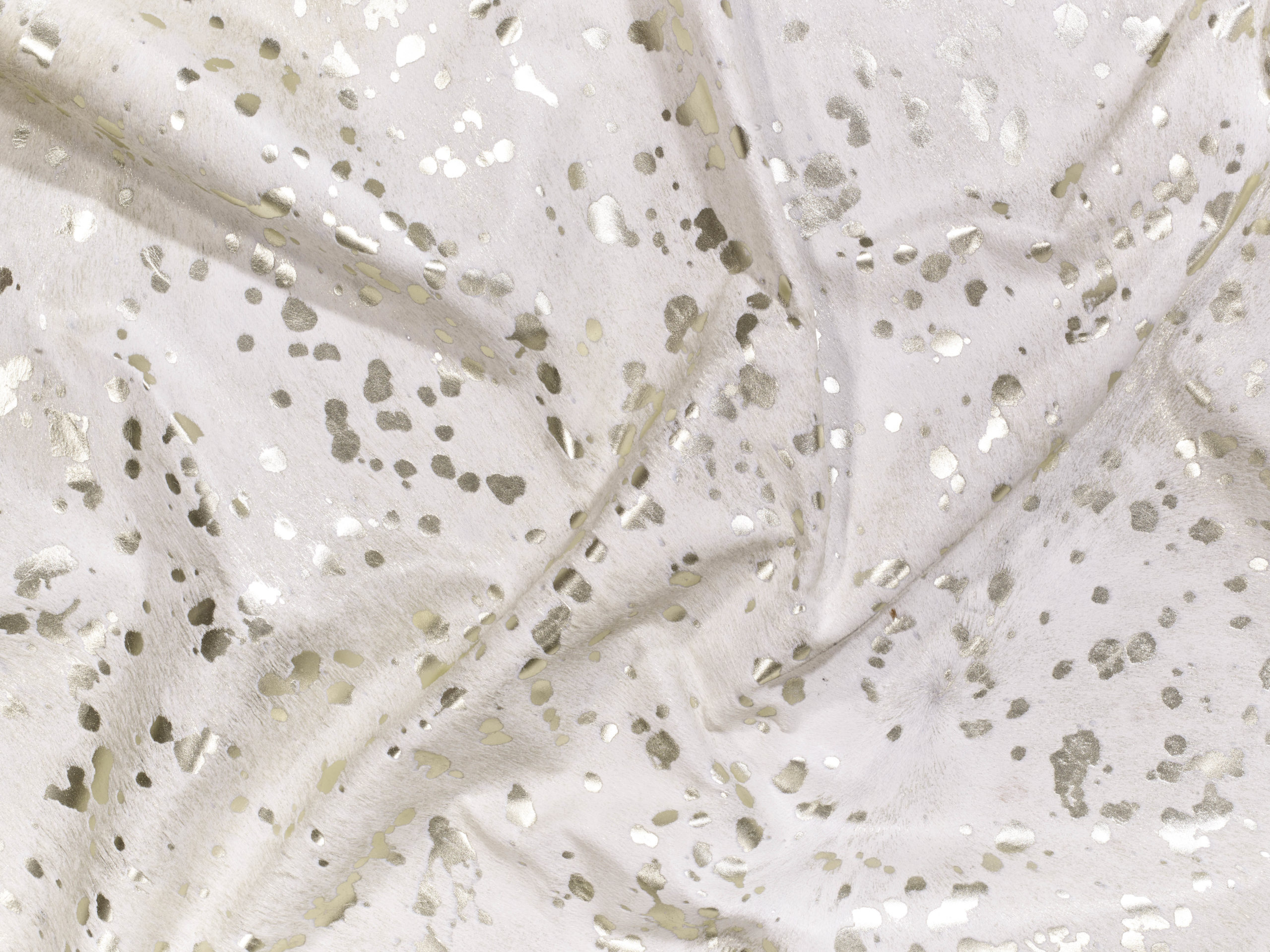 White with Gold Cowhide - Image 2