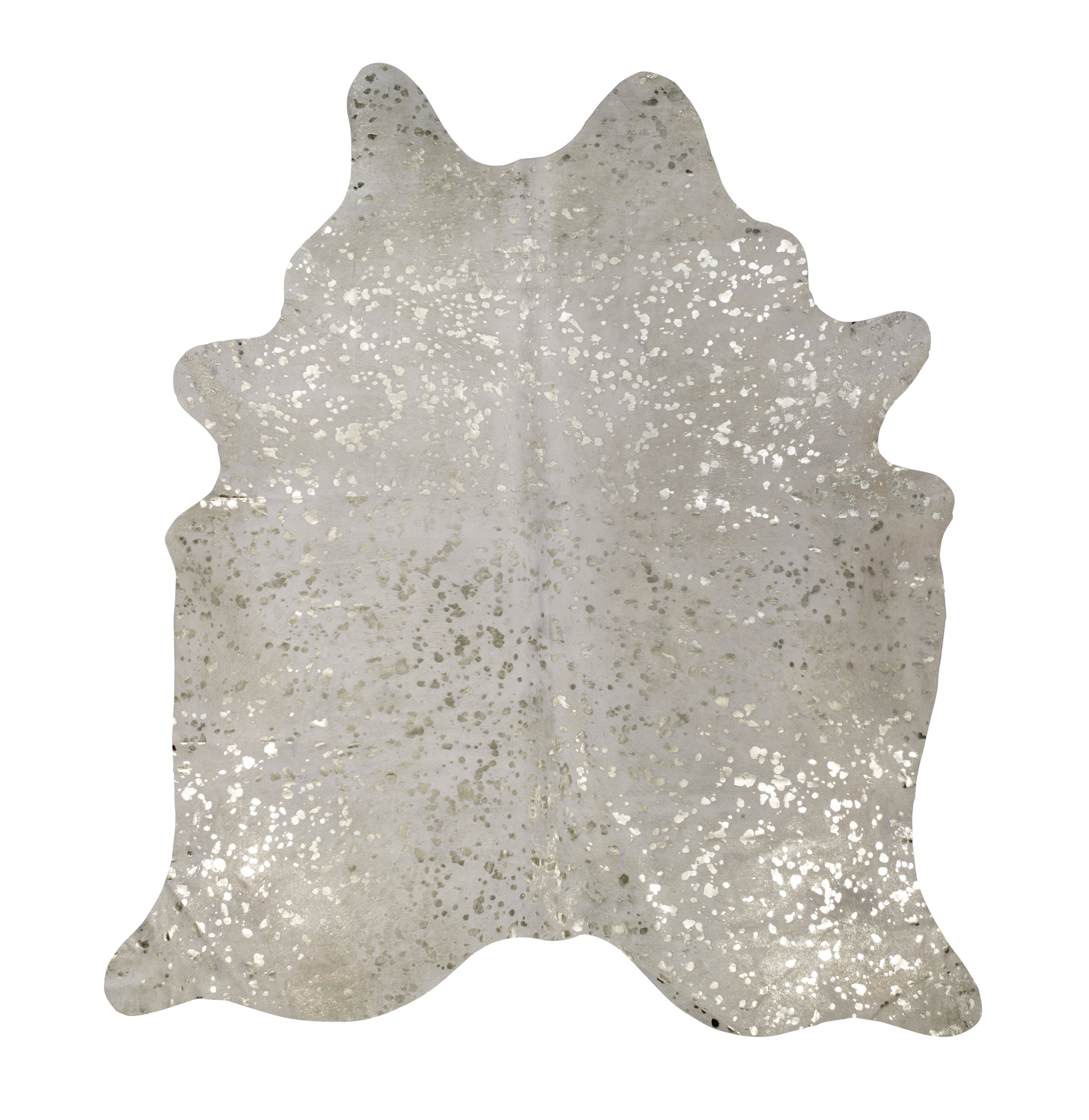 White with Gold Cowhide