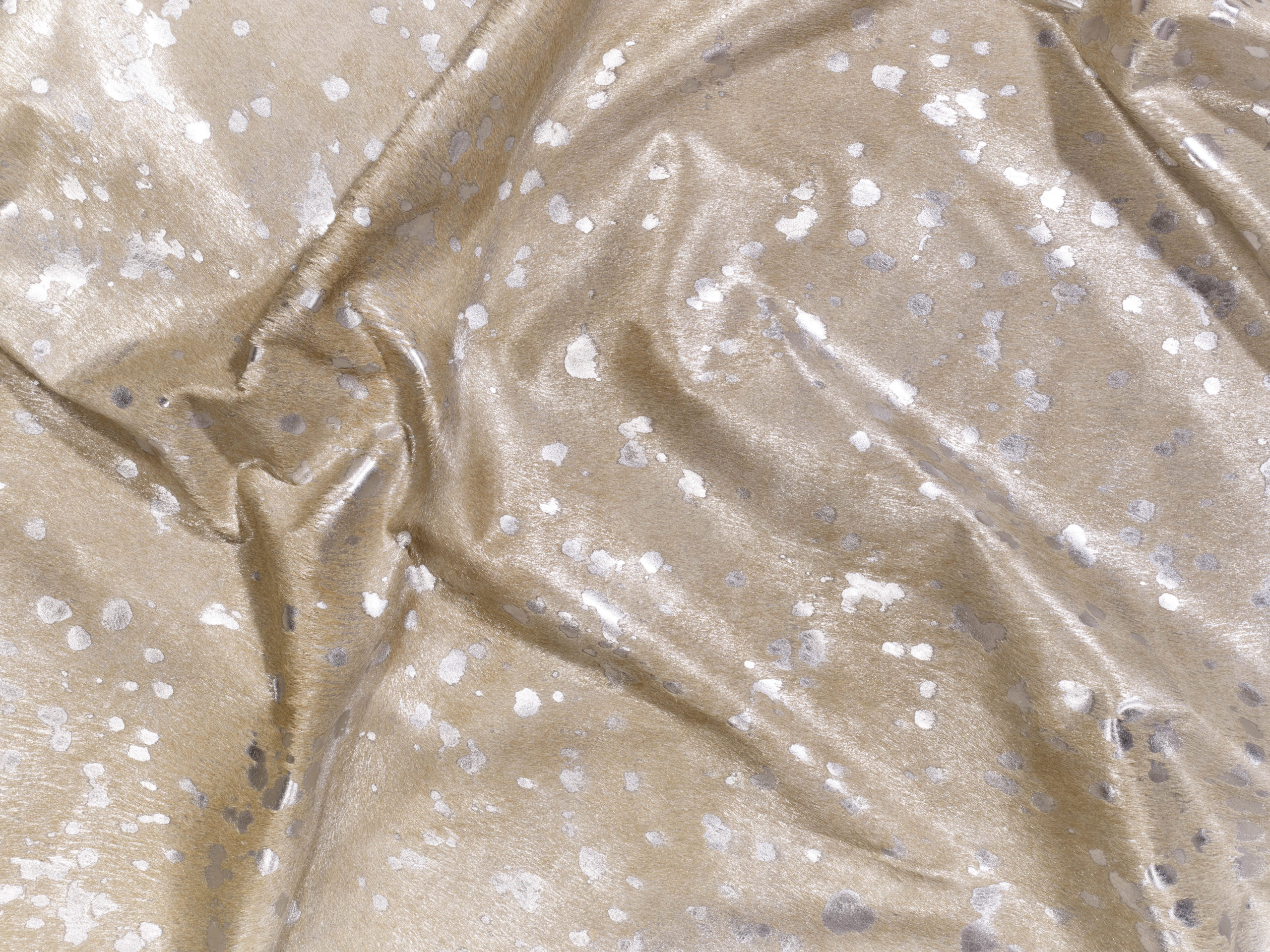 Beige with Silver Cowhide - Image 2