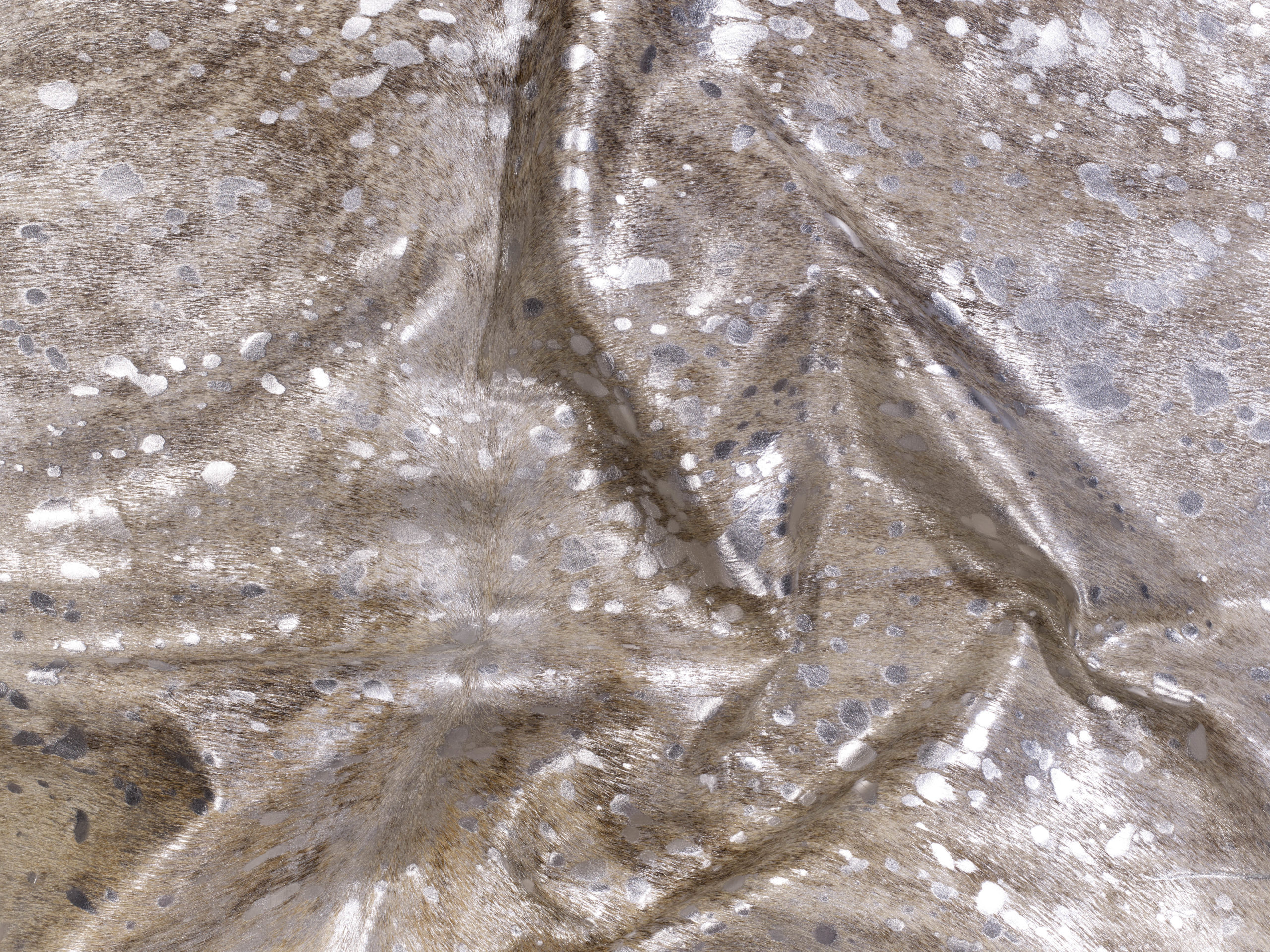 Light Brindle Tan with Silver Cowhide - Image 2