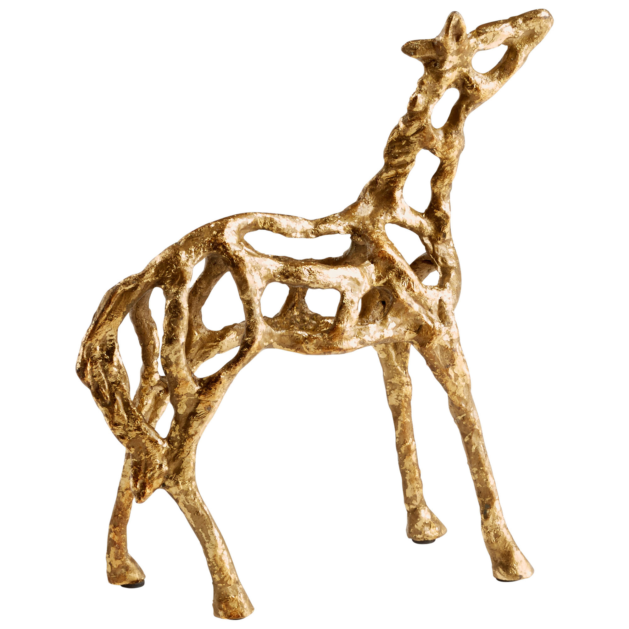Equestrain Horse Horses Sculpture Sculptures Statue Statue GoldIron Textured Open Weave Modern