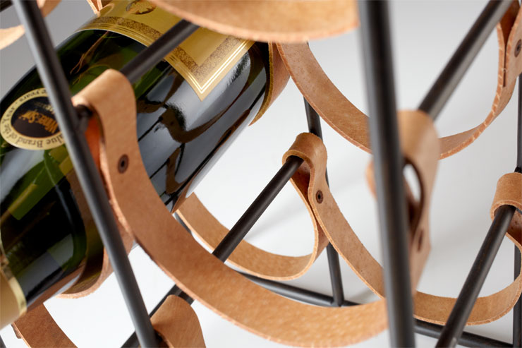 Esquire Leather Wine Holder - Image 3