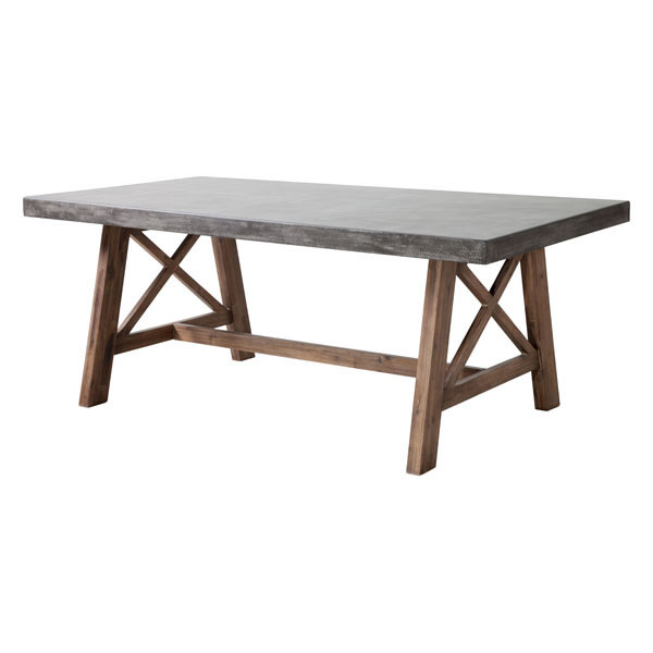 Ford Cement and Natural Wood Dining Table - Discontinued