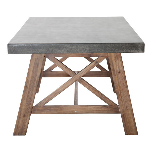 Ford Cement and Natural Wood Dining Table - Discontinued - Image 4