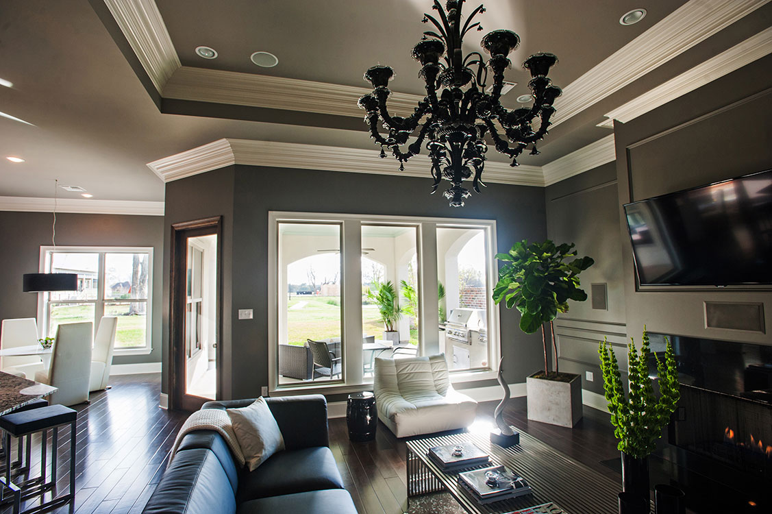 Gisele Black Glass Chandelier - Discontinued - Image 2