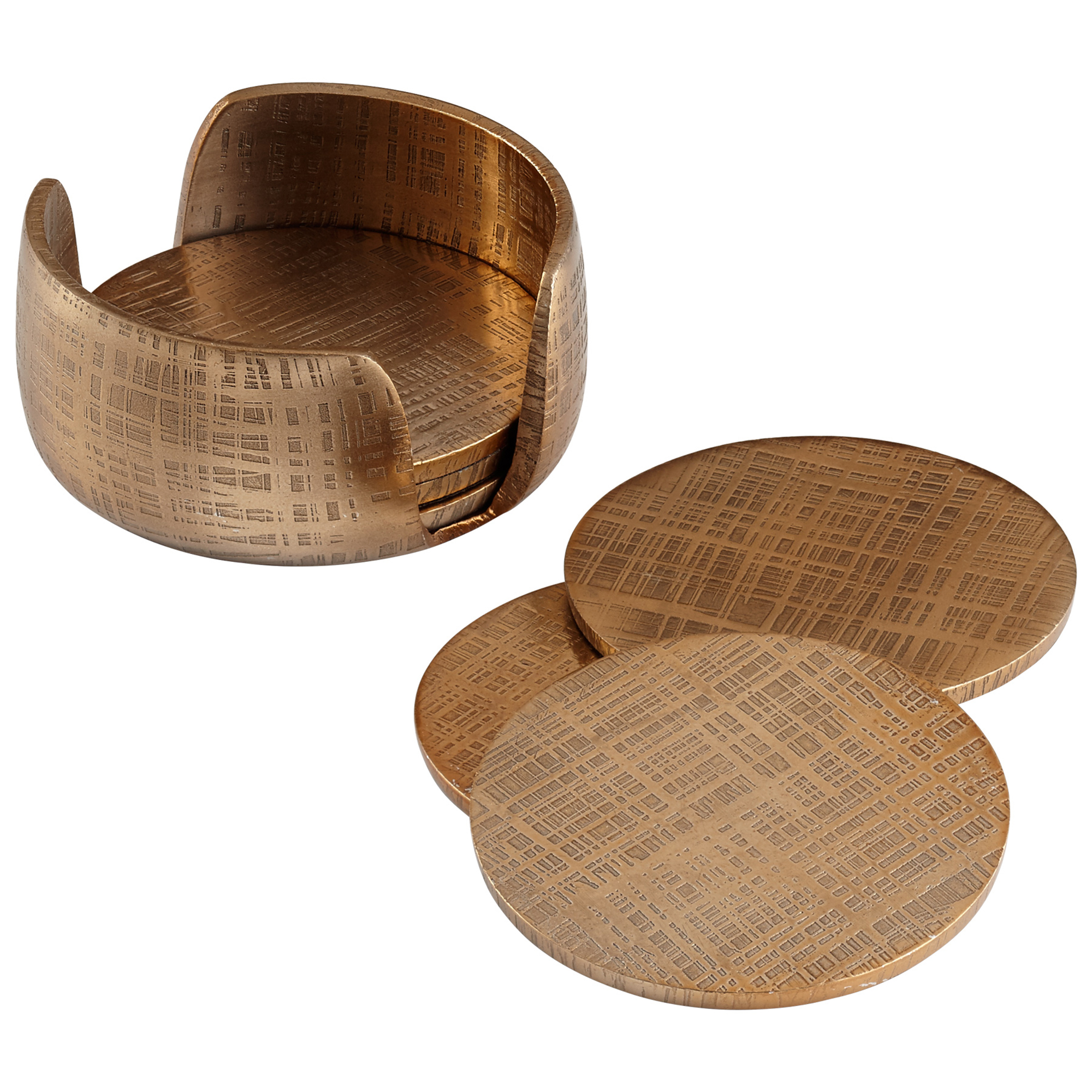 Gold Coaster Set