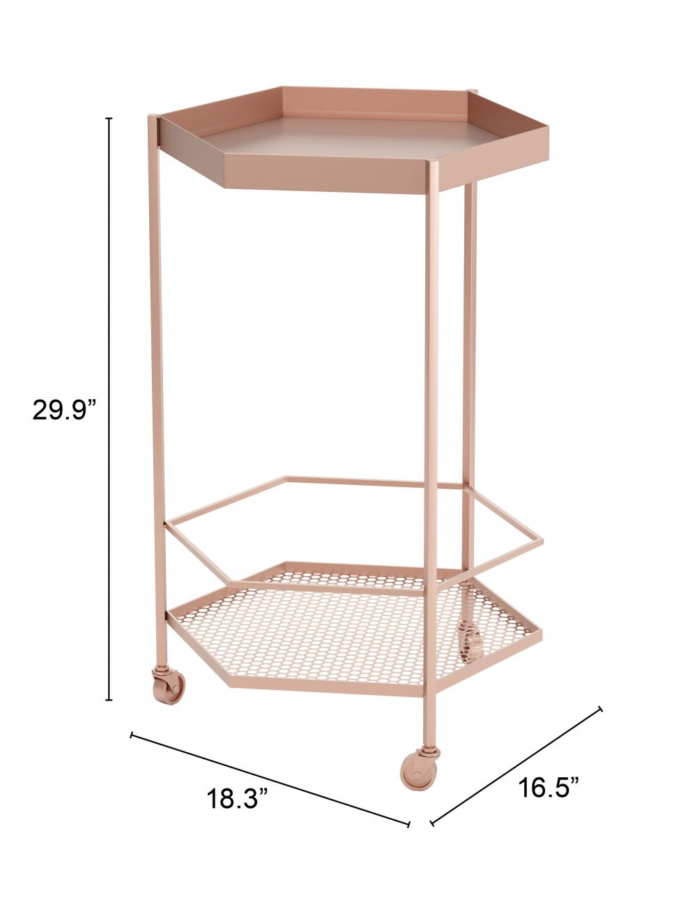 Hexagon Bar Cart - Image 8