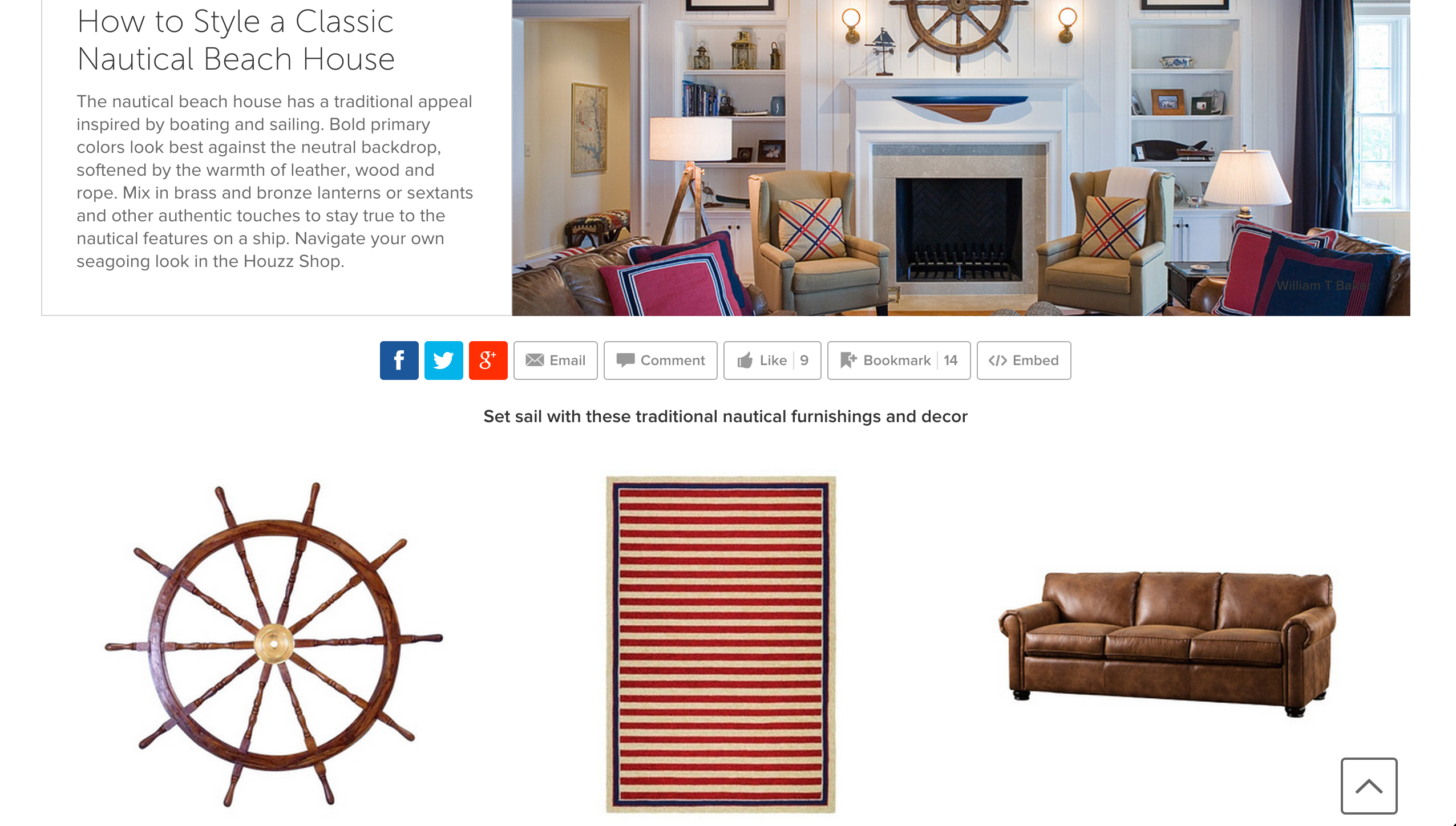 Featured on Houzz! How to Style a Classic Nautical Beach House