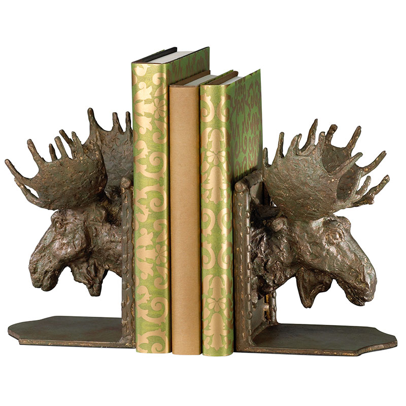 Moose Head Bookends - Discontinued