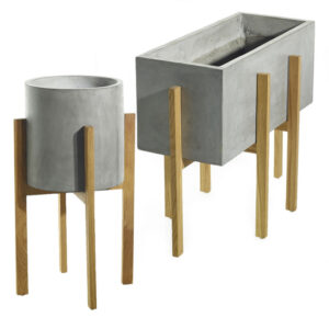 Copenhagen Footed Concrete Planter and Stand Collection