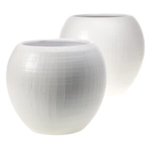 London White Ceramic Pot Collection