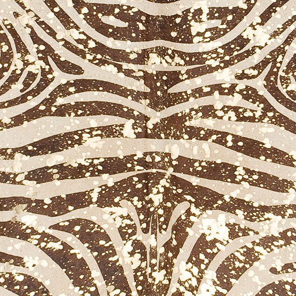 Devore Metallic Brown Zebra Cowhide on Beige with Gold - Discontinued - Image 4