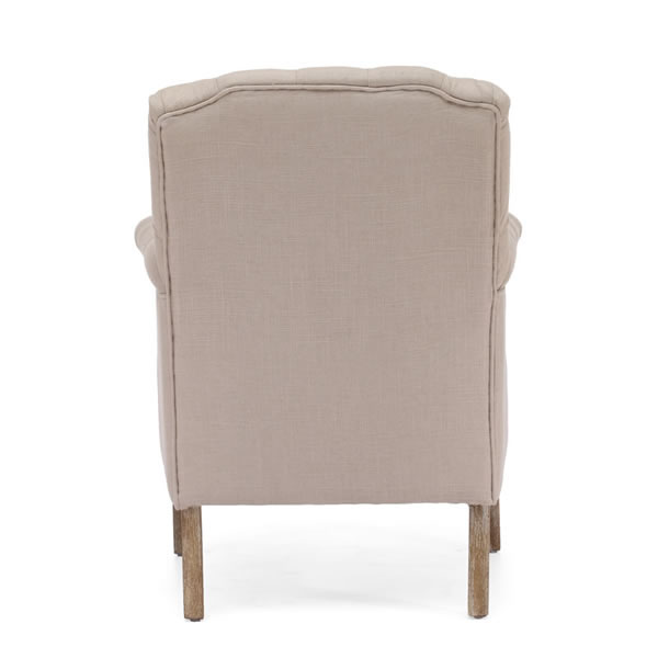Tufted Linen Armchair - Discontinued - Image 5