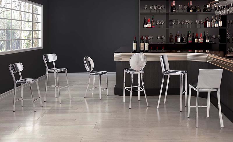 Polished Fall Bar Chair - Discontinued - Image 2