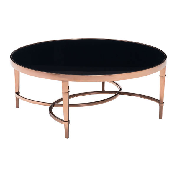 Rose Gold and Black Coffee Table - Discontinued