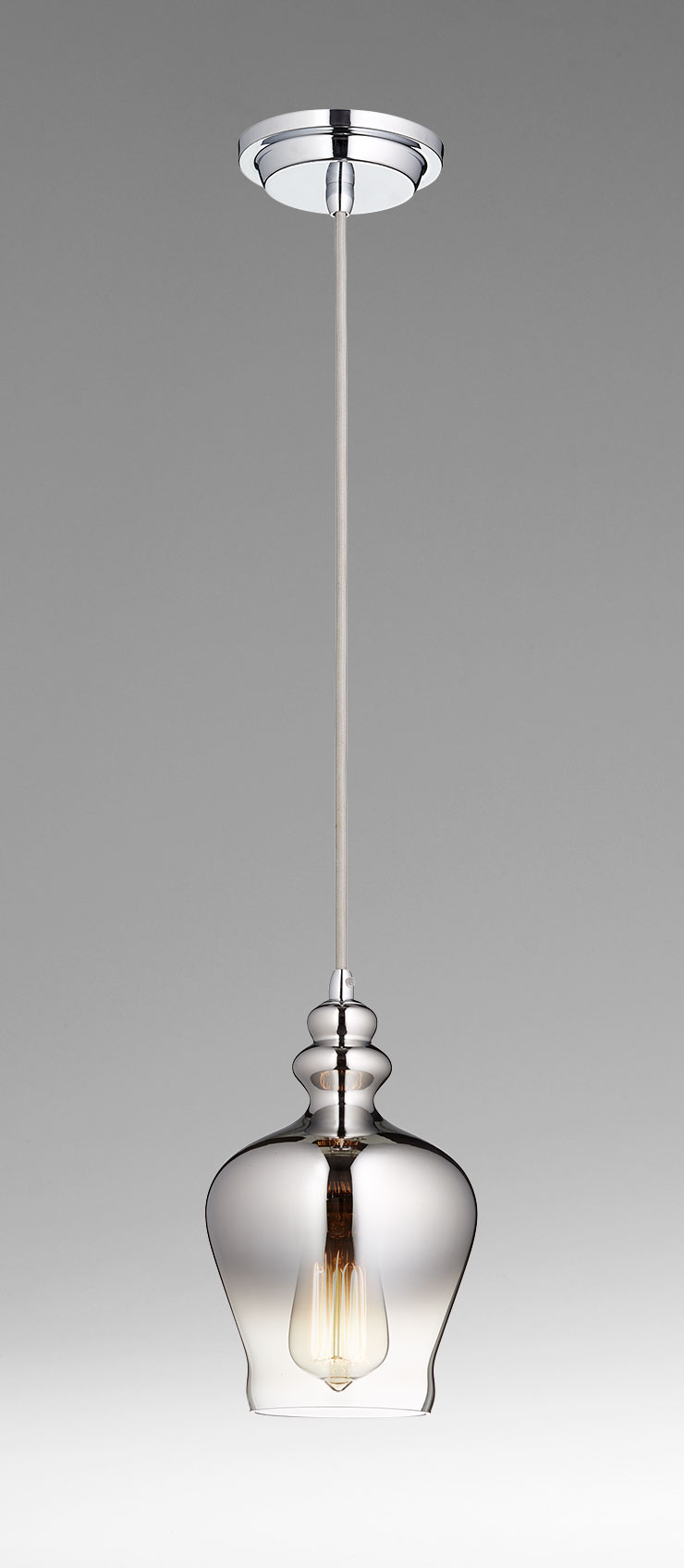 Silver Calista One Light Pendant