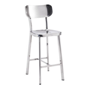 Polished Winter Counter Chair, Set of Two