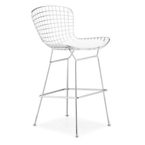 Chrome Wire Bar Chair, Set of Two