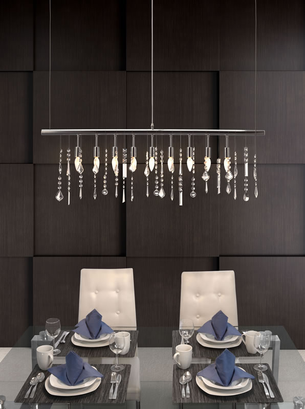 Shooting Stars Modern Crystal Chandelier