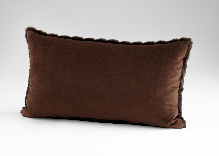Faux Beaver Fur Pillow - Discontinued - Image 5