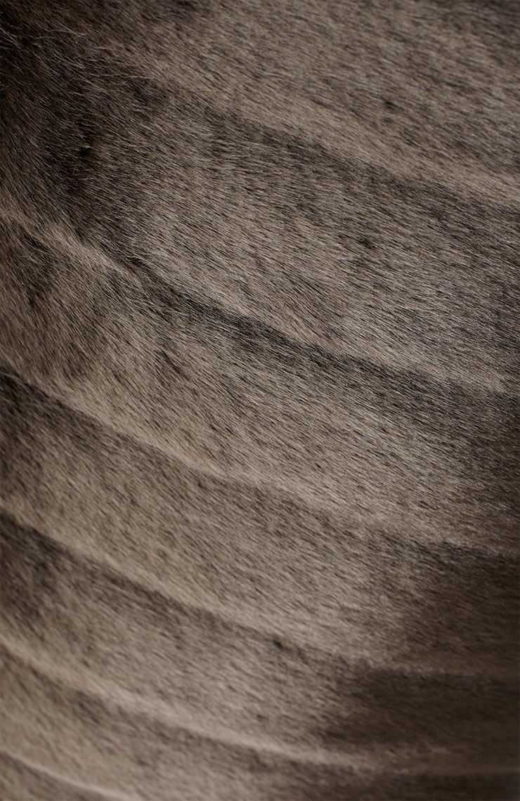 Faux Beaver Fur Pillow - Discontinued - Image 2