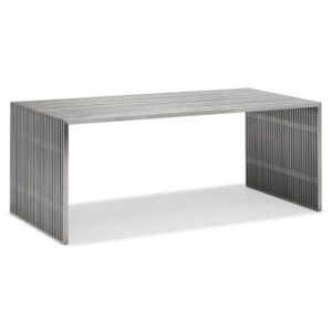 Slatted Steel Dining Table