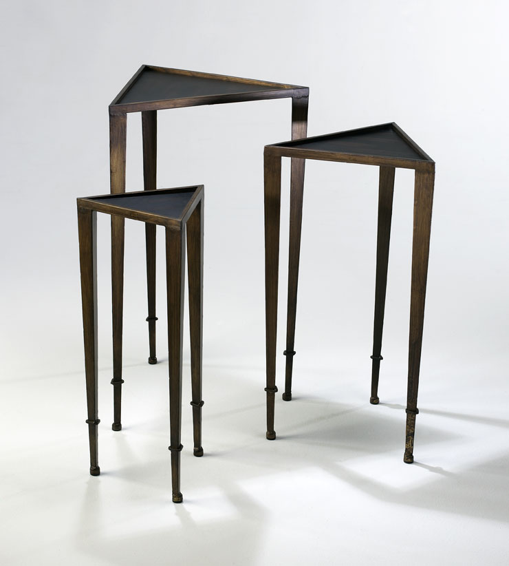 Triangle Nesting Tables, Set of Three - Discontinued - Image 2