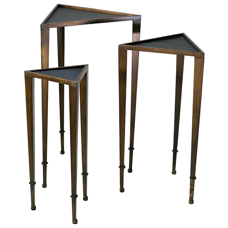 Triangle Nesting Tables, Set of Three - Discontinued