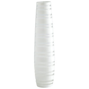 White Matte Stripe Vase Collection