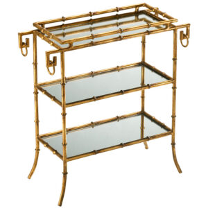 Bamboo Side Cart Table