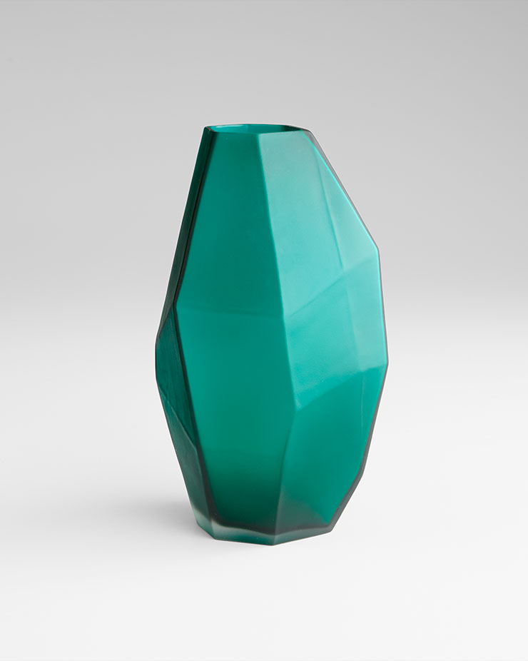 LargeGreen Gemstone Vase