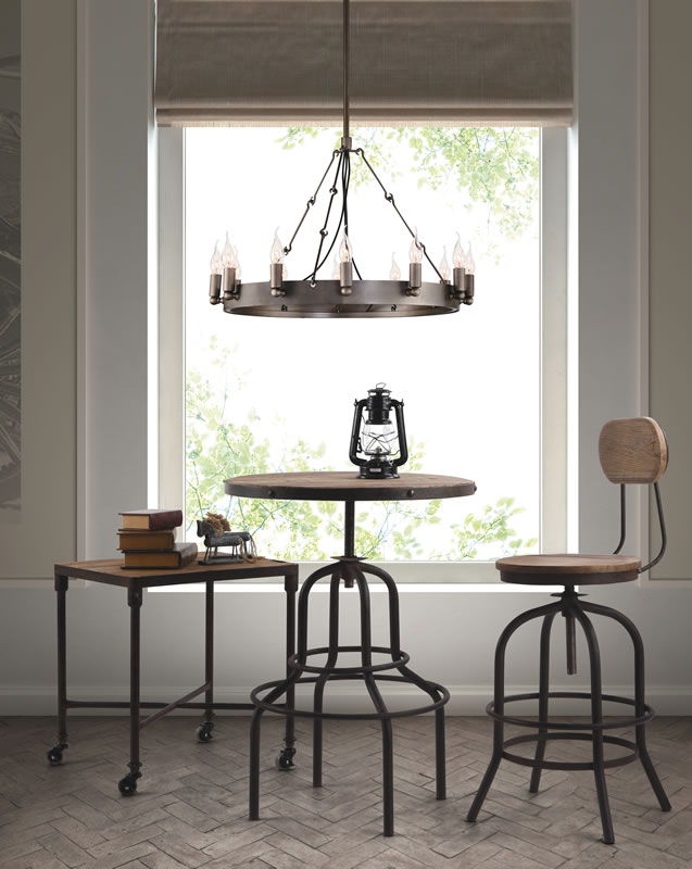 Eternal Flame Metal Chandelier - Discontinued - Image 2