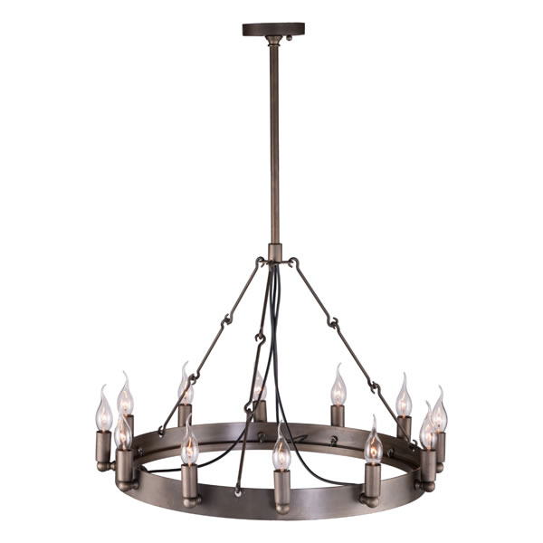 Eternal Flame Metal Chandelier - Discontinued - Image 3